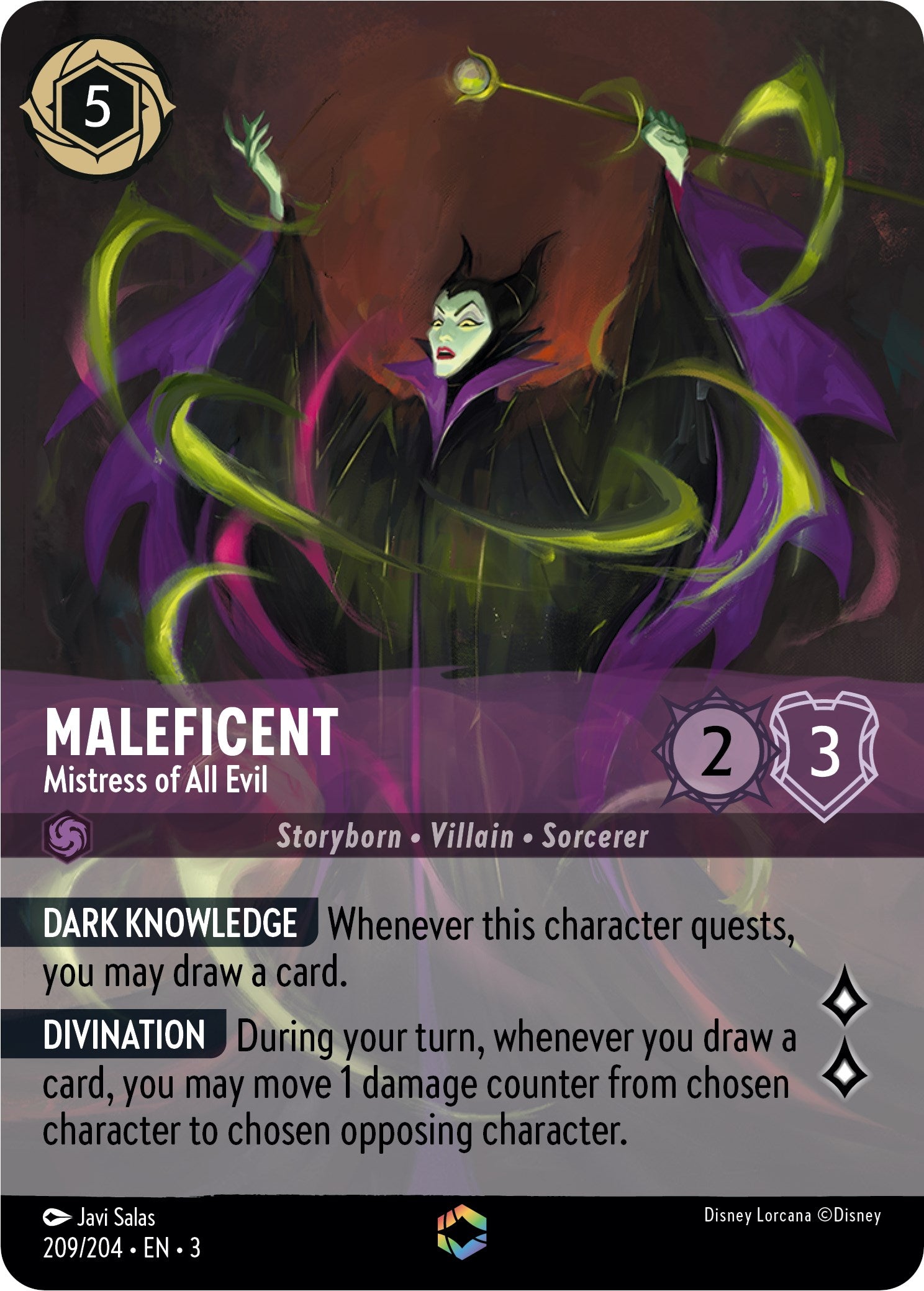 Maleficent - Mistress of All Evil (Alternate Art) (209/204) [Into the Inklands]
