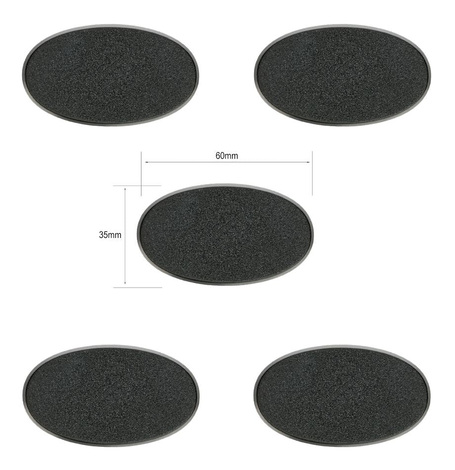 60x35mm Oval Bases x5