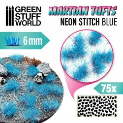 Martian Tufts Neon Stitch Blue