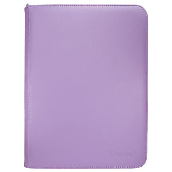 Vivid Purple 9 Pocket Zip Binder