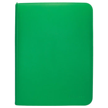 Vivid Green 9 Pocket Zip Binder