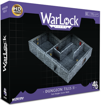 Warlock Tiles: Full Hight Stone Walls