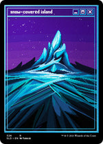 Snow-Covered Island (PixelSnowLands.jpg) (Foil Etched)