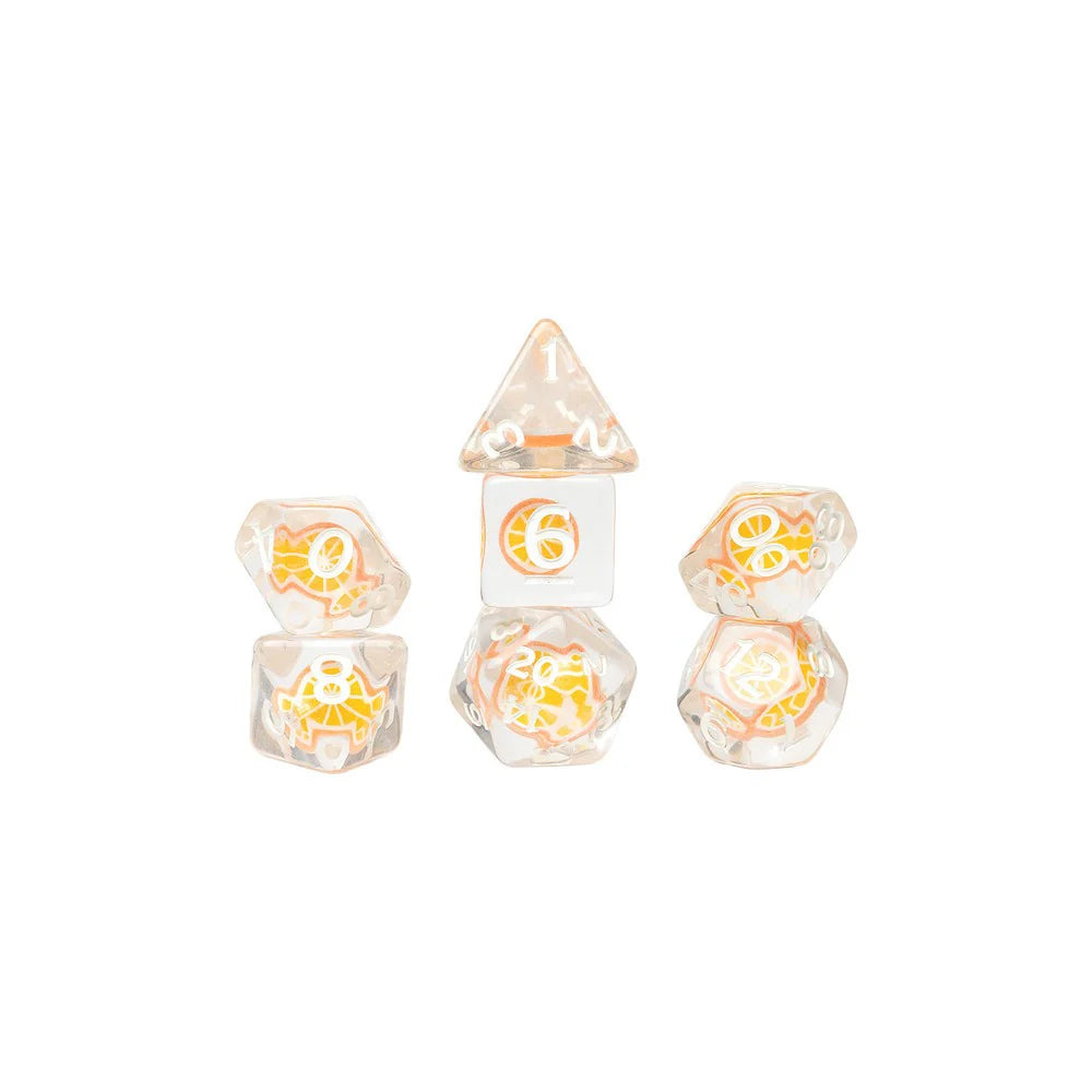 Sirius Dice - Fruit Slice Dice Set - Orange