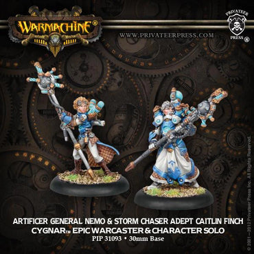 Cygnar - Artificer General Nemo & Storm Chaser Adept Caitlin Finch