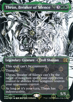 Thrun, Breaker of Silence (Borderless) (Step-and-Compleat Foil)