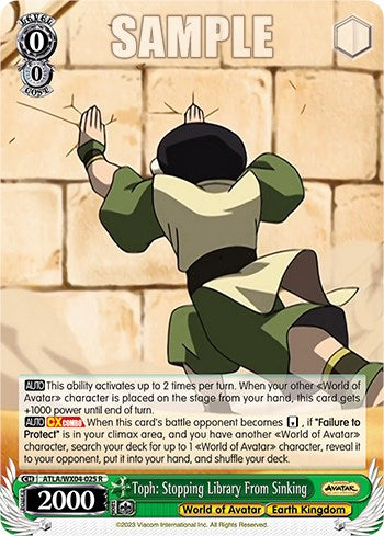Toph: Stopping Library From Sinking