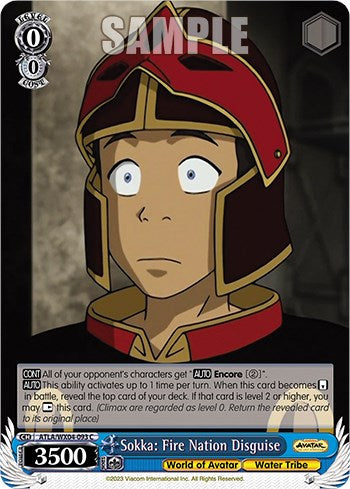 Sokka: Fire Nation Disguise