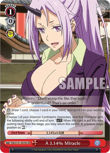 A 3.14% Miracle [That Time I Got Reincarnated as a Slime Vol.3]