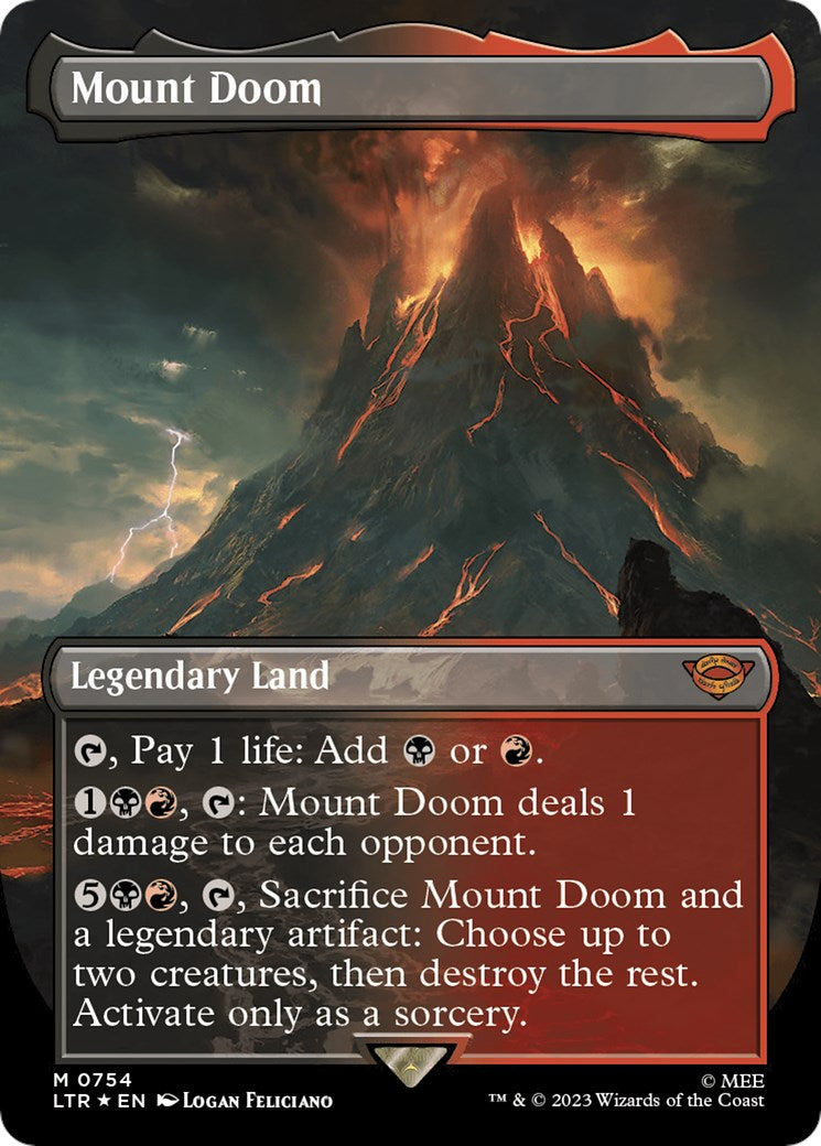 Mount Doom (Borderless) (Surge Foil)