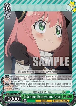 Serious Expression, Anya