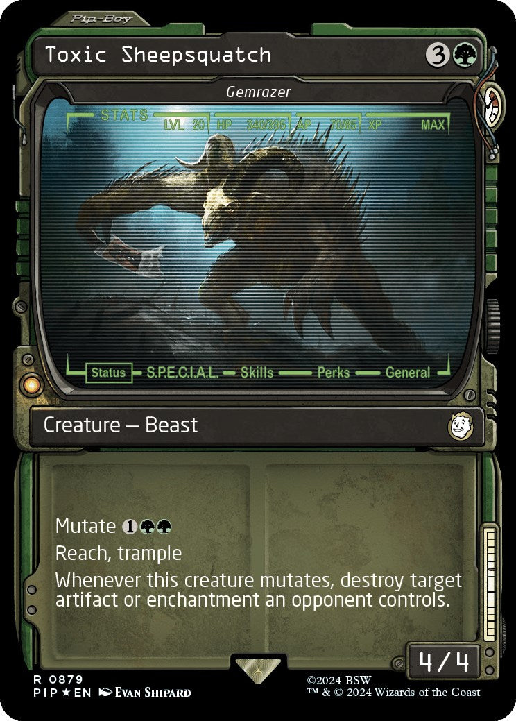 Toxic Sheepsquatch - Gemrazer (Showcase) (Surge Foil)