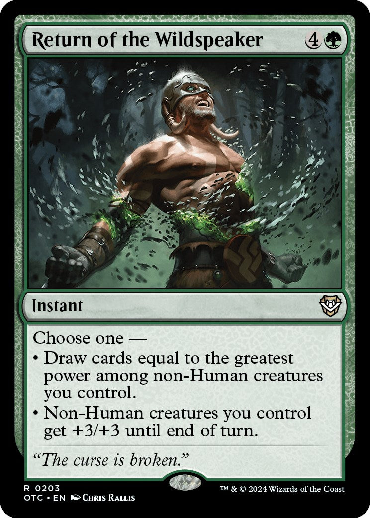 Return of the Wildspeaker