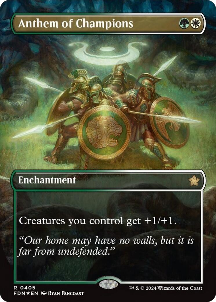 Anthem of Champions (Borderless) (Mana Foil)