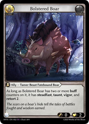 Idle Fatestone // Bolstered Boar (Back)