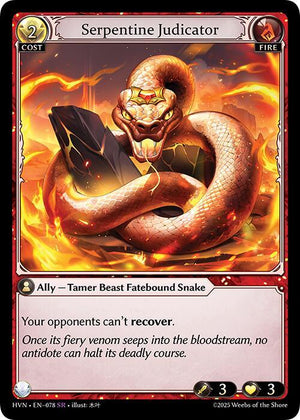 Coiled Fatestone // Serpentine Judicator (Back)