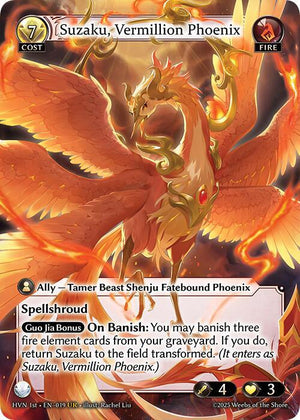 Fabled Ruby Fatestone // Suzaku, Vermillion Phoenix (Back)