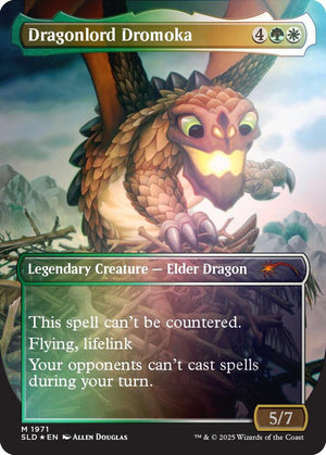 Dragonlord Dromoka (Rainbow Foil) (Back)