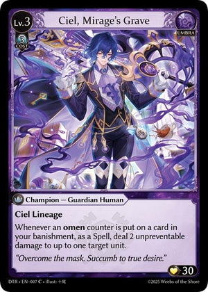 Ciel, Mirage's Grave