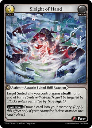 Sleight of Hand