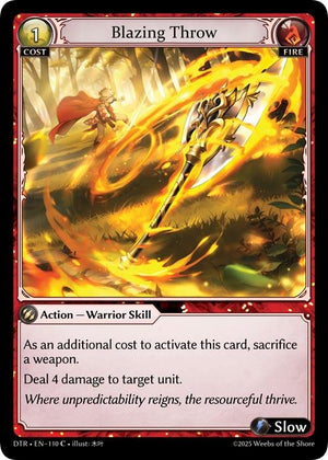 Blazing Throw
