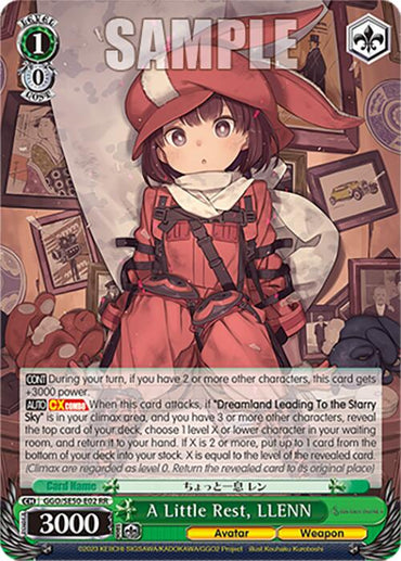 A Little Rest, LLENN (GGO/SE50-E02 RR) [SAO Alternative–Gun Gale Online–2 Premium Booster]