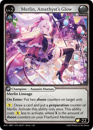 Merlin, Amethyst's Glow