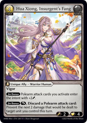 Hua Xiong, Insurgent's Fang