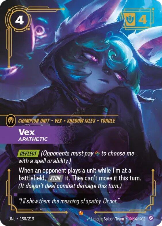 Vex, Apathetic