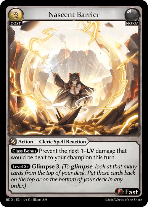 Nascent Barrier (Curio Foil)