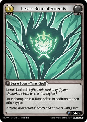Lesser Boon of Artemis