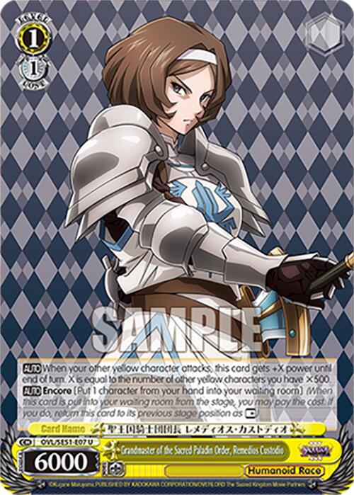 Grandmaster of the Sacred Paladin Order, Remedios Custodio