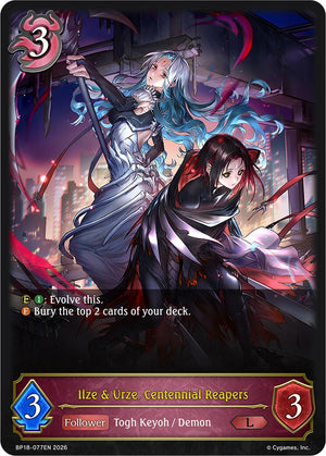 Ilze & Urze, Centennial Reapers
