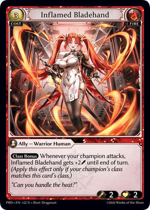 Inflamed Bladehand