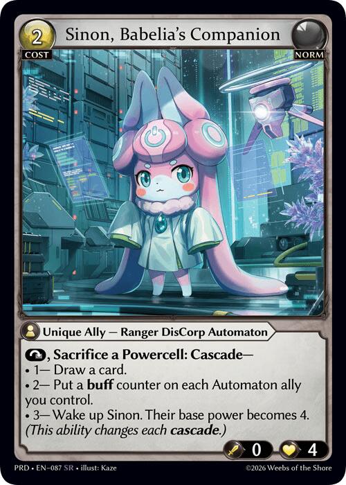 Sinon, Babelia's Companion