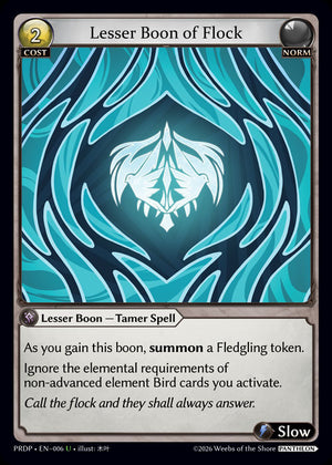 Lesser Boon of Flock
