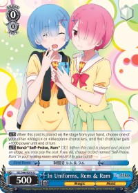 In Uniforms, Rem & Ram (RZ/S46-E070 U) [Re:ZERO]