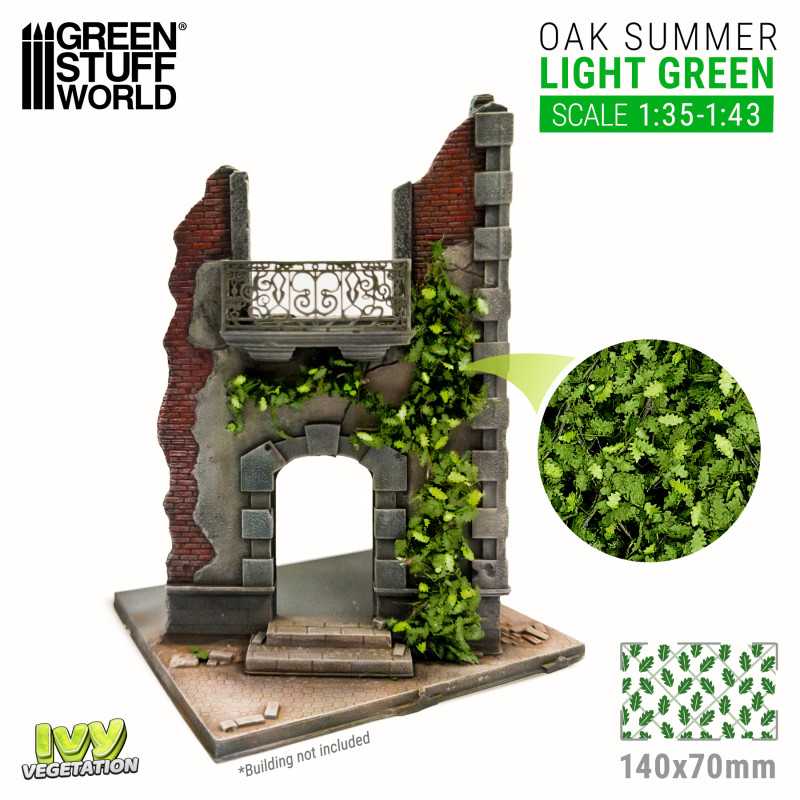 Ivy Foliage - Light Green Oak Summer - Large