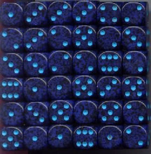 Speckled Cobalt 12mm 36/d6