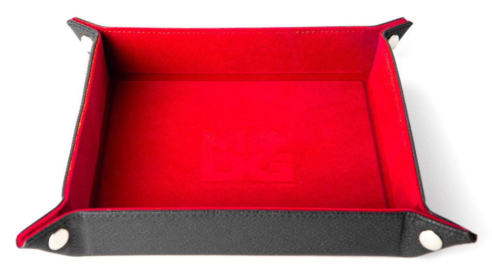 Fanroll Velvet Fold up Dice Tray - Red