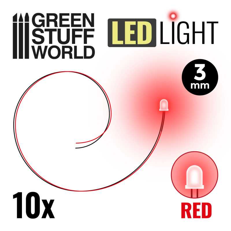 Red LED Lights - 3mm