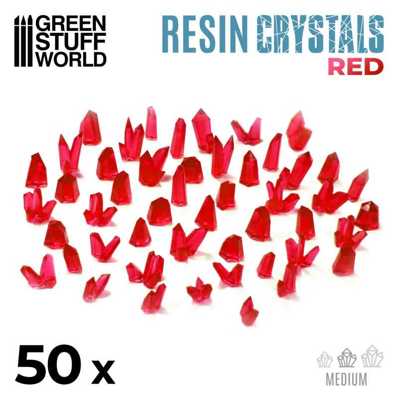 Resin Crystals Medium - Red