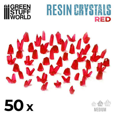 Resin Crystals Medium - Red