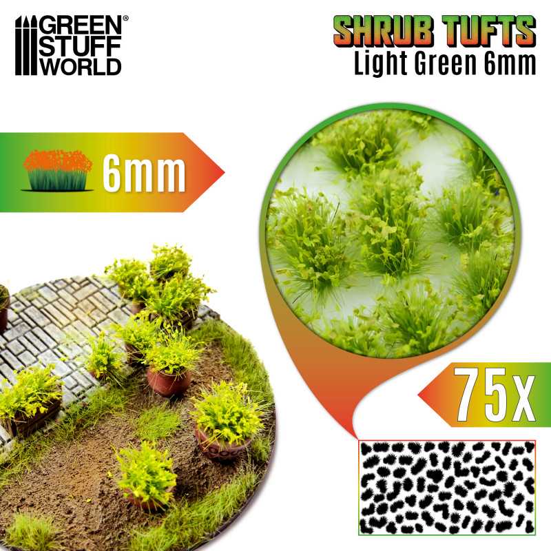 Shrub Tufts 6mm - Light green