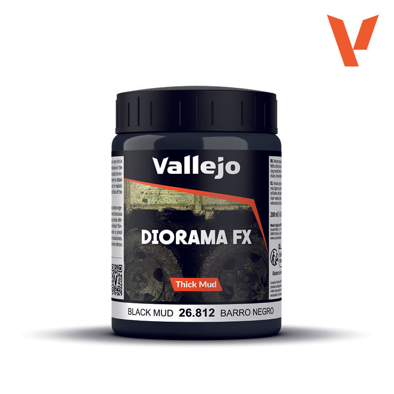 Diorama Texture: Black Thick Mud