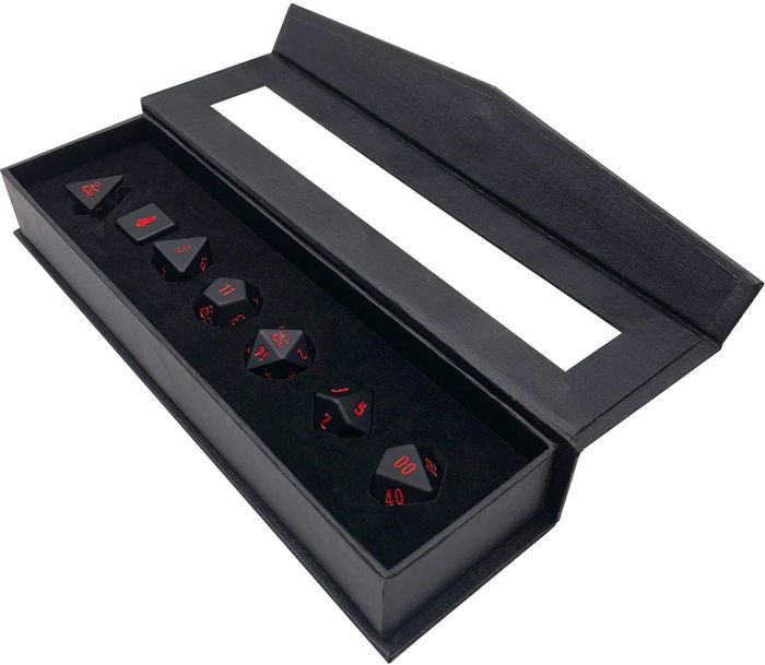 D&D Heavy Metal Black And Red 7-Set