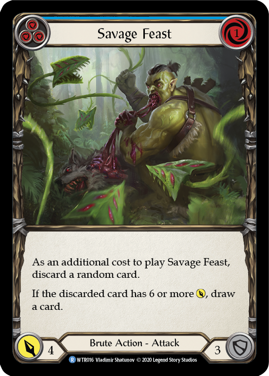 Savage Feast (Blue) [U-WTR016] (Welcome to Rathe Unlimited)  Unlimited Normal