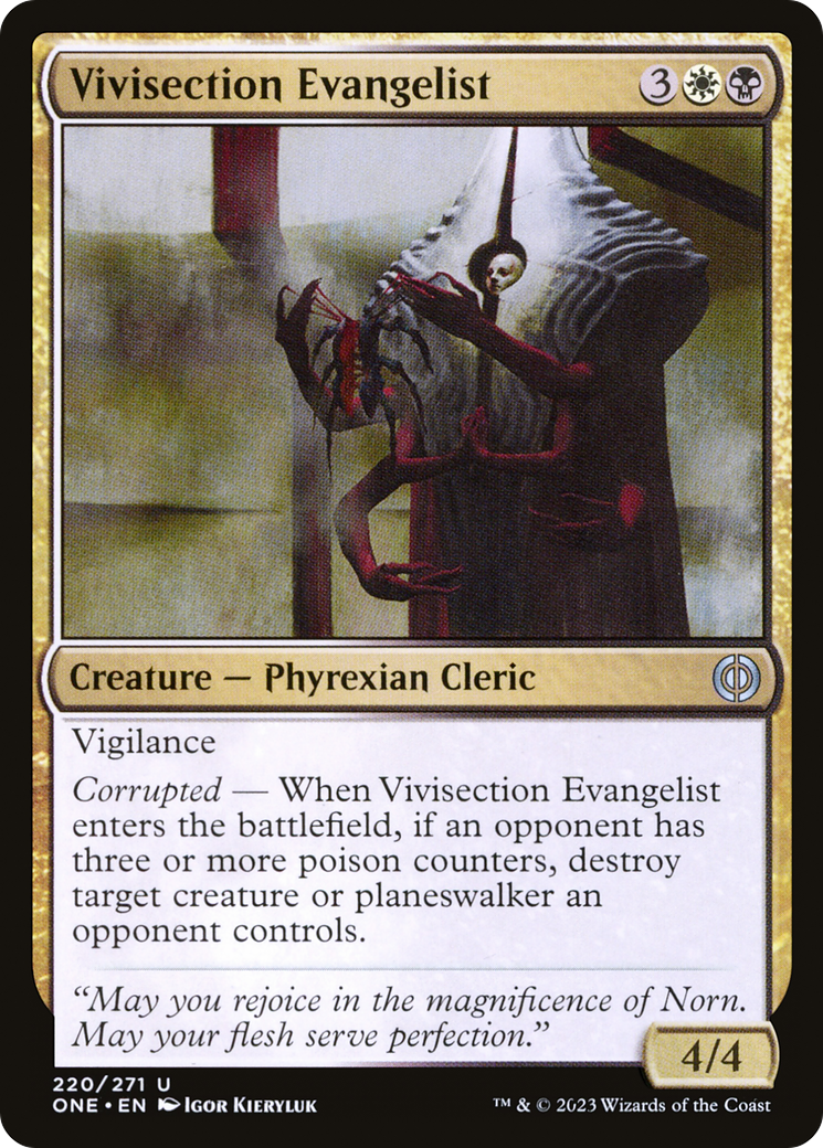 Vivisection Evangelist [Phyrexia: All Will Be One]