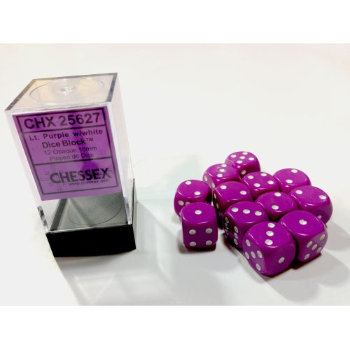 Opaque 12D6 Light Purple/ White 16mm