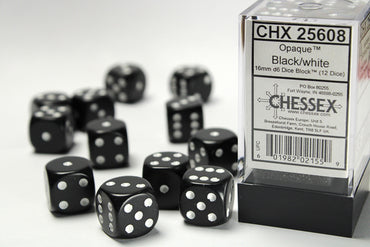 Opaque 12D6 Black/ White 16mm